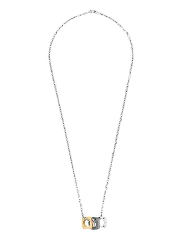 Monogram Bold Necklace Dark Ruthenium Gold Silver - LOUIS VUITTON - BALAAN.