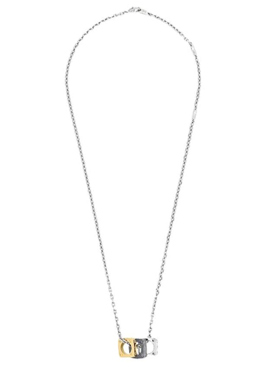 Monogram Bold Necklace Dark Ruthenium Gold Silver - LOUIS VUITTON - BALAAN.