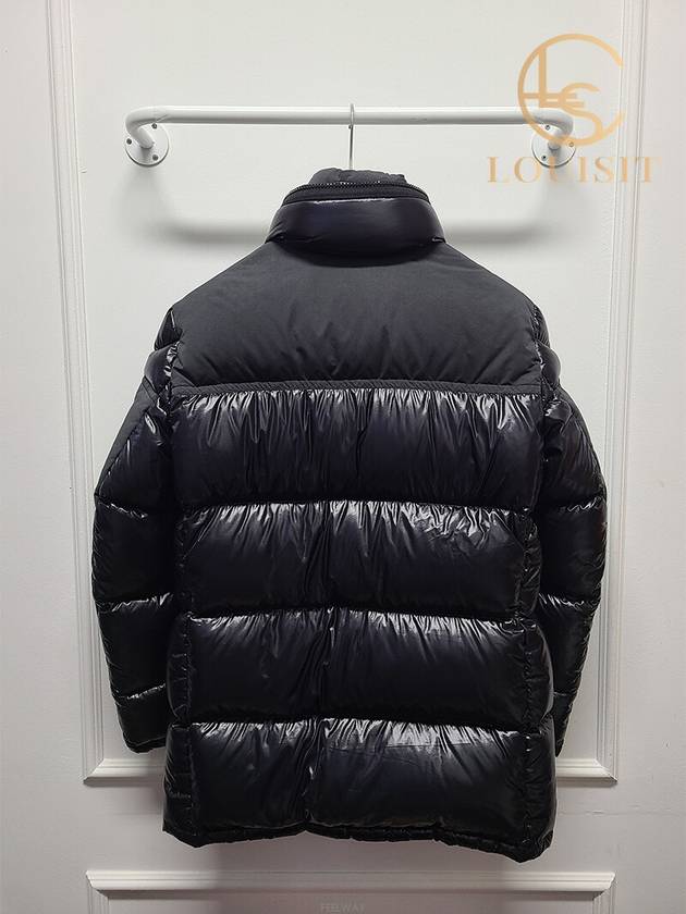 Used luxury goods Lewis It 2 Moncler black gray fray padded jumper - MONCLER - BALAAN 5