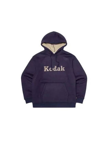 KODAK Apparel Brownie Semi overfit light warm brushed hood NAVY - KODO - BALAAN 1