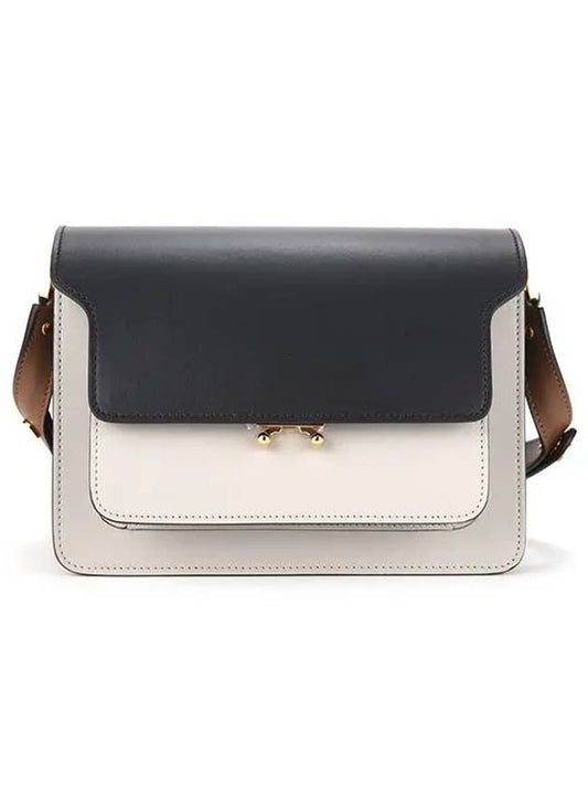 Color Block Medium Trunk Shoulder Bag Black - MARNI - BALAAN 2