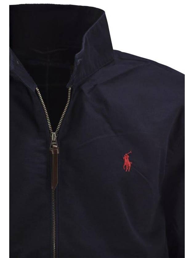 Embroidered Pony Logo Zip Up Jacket Navy - POLO RALPH LAUREN - BALAAN 5