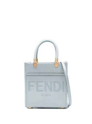 Soft Leather Mini Bag Blue - FENDI - BALAAN 1