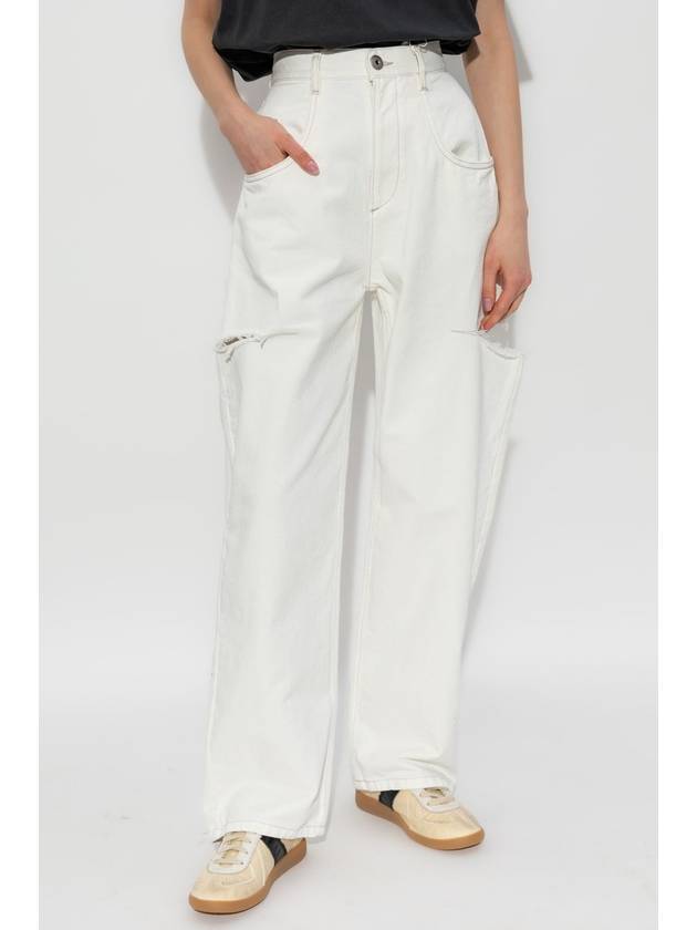 Distressed Denim Jeans White - MAISON MARGIELA - BALAAN 4