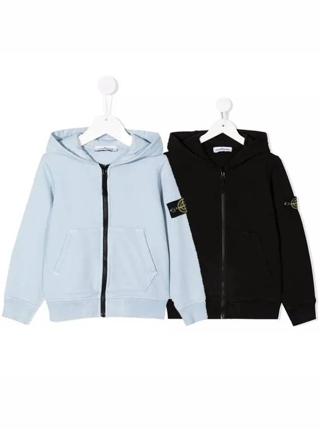 Wapen Patch Hooded Zip Up Sky Blue - STONE ISLAND - BALAAN 2