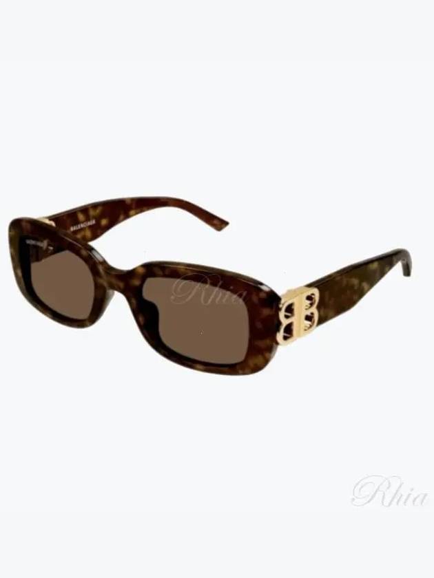 Eyewear Rectangle Acetate Sunglasses Havana - BALENCIAGA - BALAAN 2