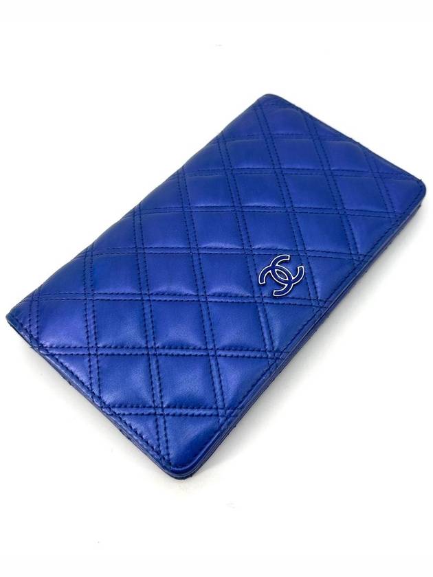 Mademoiselle lambskin flap long wallet - CHANEL - BALAAN 6