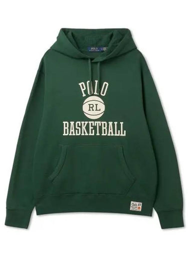 Logo Fleece Hoodie Green - POLO RALPH LAUREN - BALAAN 1