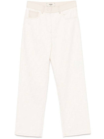 Fendi Regular-Fit Ff Denim Jeans Clothing - FENDI - BALAAN 1