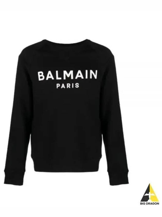 Logo Printing Sweatshirt Black - BALMAIN - BALAAN 2