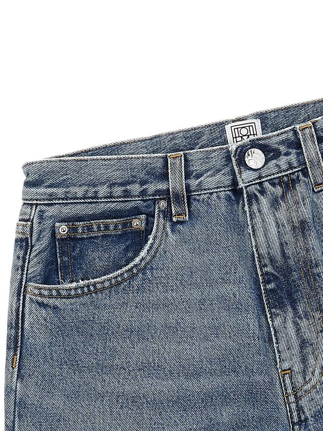 Twist Seam Denim Jeans Vintage Wash Blue - TOTEME - BALAAN.