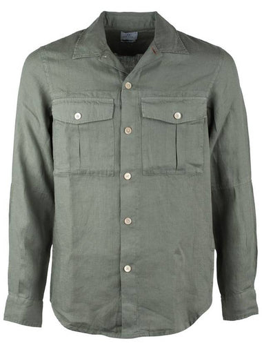 Paul Smith Sage Linen Shirt - PAUL SMITH - BALAAN 1