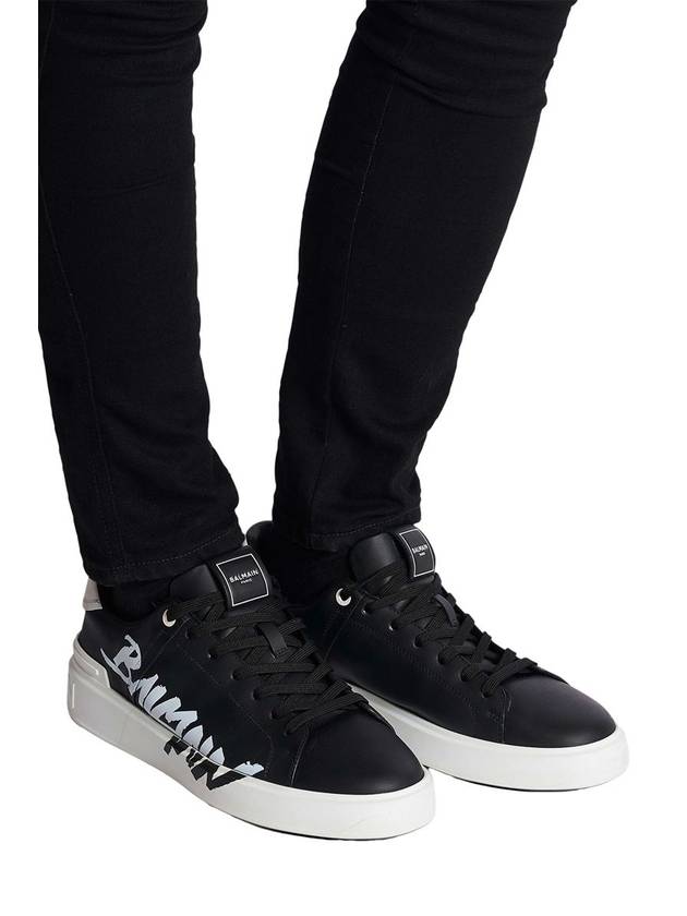 23 fw leather BCOURT sneakers WITH logo print BM1VI288LBAL EAB B0230475568 - BALMAIN - BALAAN 3