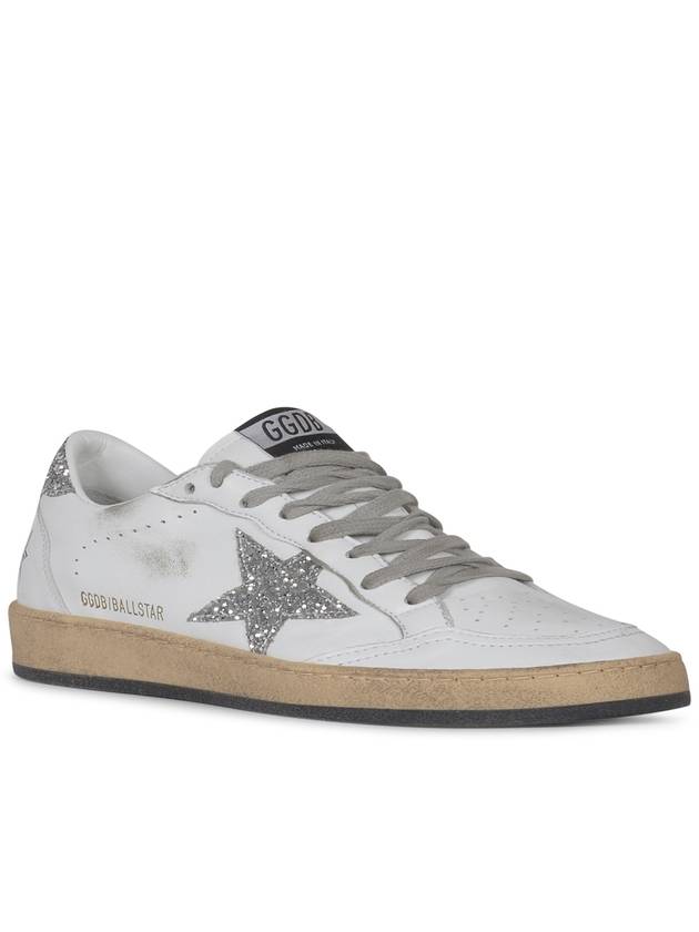 Ball Star Heel Tab Low Sneakers White Silver - GOLDEN GOOSE - BALAAN 3