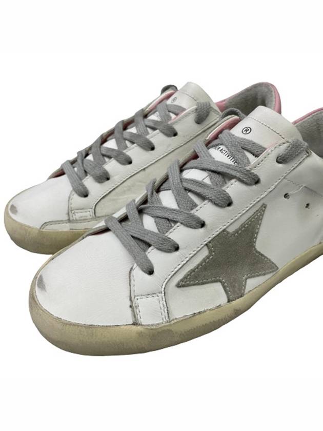 Superstar White Pink Heel Tab Sneakers - GOLDEN GOOSE - BALAAN 5