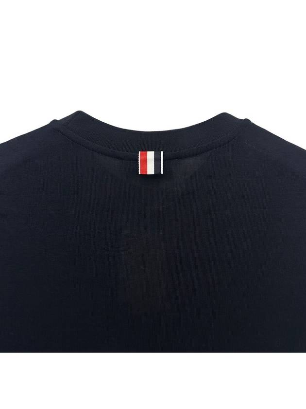 24SS Light Armband Collar Short Sleeve TShirt MJS247A 415 - THOM BROWNE - BALAAN 6