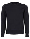 Center Back Striped Stitch Merino Wool Knit Top Navy - THOM BROWNE - BALAAN 2