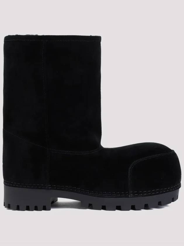 Alaska Fur Low Winter Boots Black - BALENCIAGA - BALAAN 2