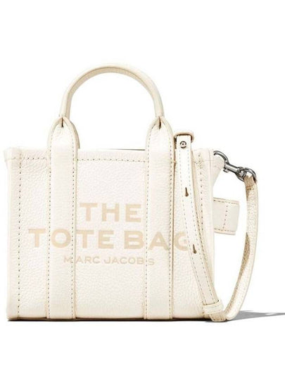 Mini Micro Leather Tote Bag White - MARC JACOBS - BALAAN 2