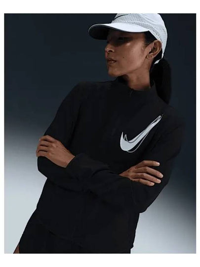 Swoosh Dri-Fit Track Jacket Black - NIKE - BALAAN 2