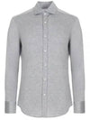 Silk Long Sleeve Shirt Grey - BRUNELLO CUCINELLI - BALAAN 2