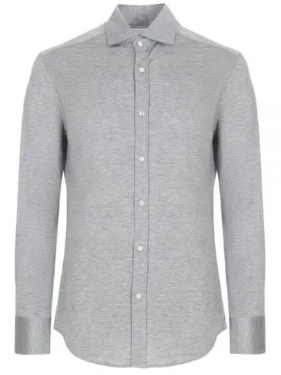 Silk Long Sleeve Shirt Grey - BRUNELLO CUCINELLI - BALAAN 2