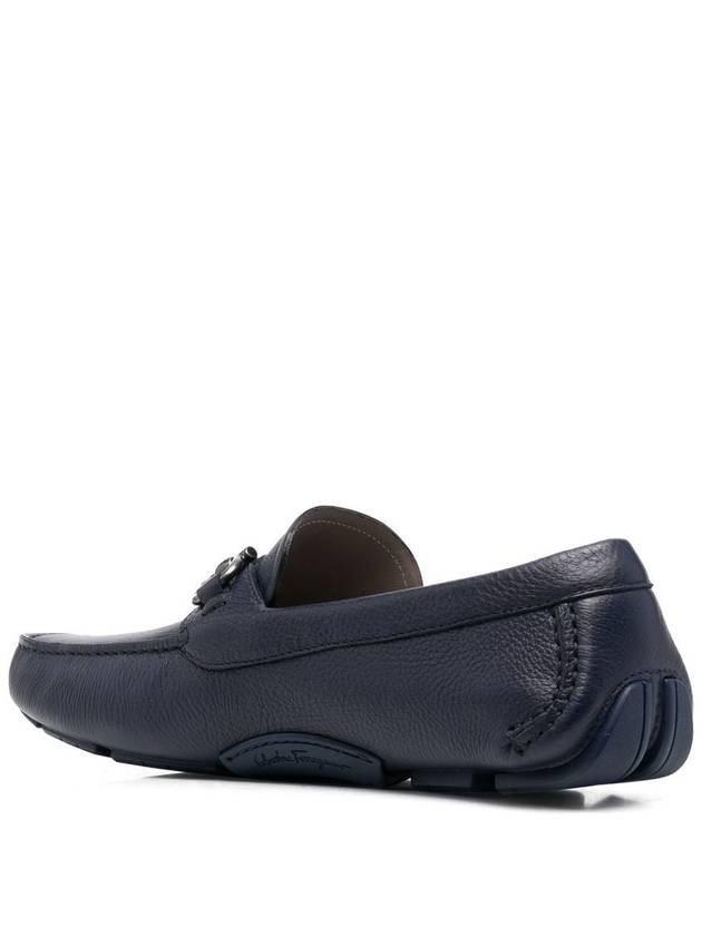 Gancini Ornament Driving Shoes Navy - SALVATORE FERRAGAMO - BALAAN 3