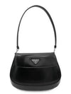 Cleo Brushed Flap Shoulder Bag Black - PRADA - BALAAN 2