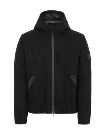 Shadow Wappen Soft Shell Hooded Zip Up Black - STONE ISLAND - BALAAN 2