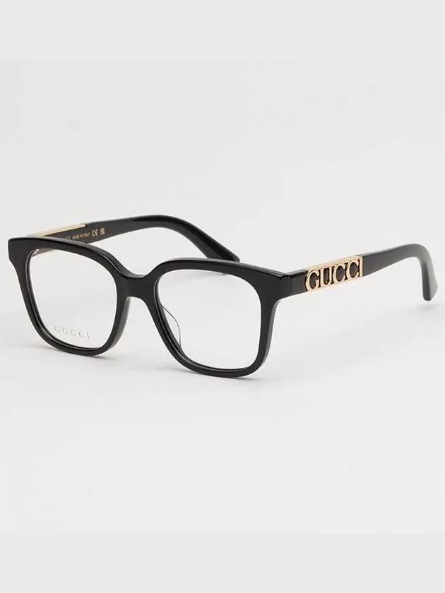 Eyewear Logo Square Eyeglasses Black - GUCCI - BALAAN 3