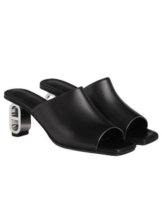Iconique 60 Women Sandals Slippers Noir H241082Z 02380 - HERMES - BALAAN 1
