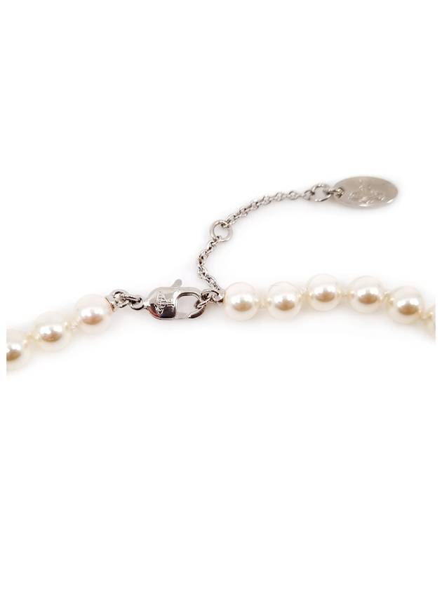Lucless Pearl Necklace Silver - VIVIENNE WESTWOOD - BALAAN.