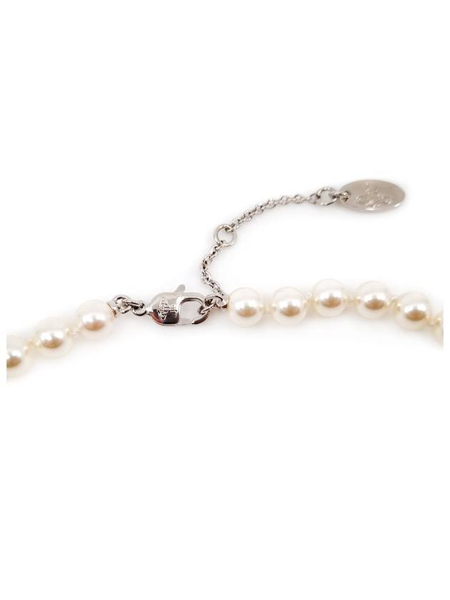 Lucless Pearl Necklace Silver VOSCJW0002 09 - VIVIENNE WESTWOOD - BALAAN 4