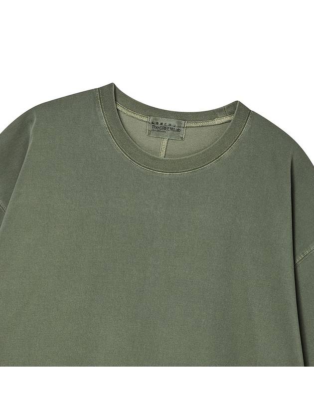 _PIGMENT WAPPEN OVER FIT SHORT SLEEVE T SHIRTS KHAKI - THE GREEN LAB - BALAAN 7