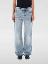 Low Rise Denim Straight Jeans Blue - SAINT LAURENT - BALAAN 2