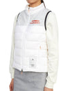 Women's Logo Down Vest White - HORN GARMENT - BALAAN 4