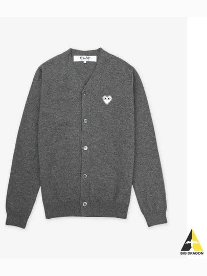 Heart patch wool cardigan AXN062 - COMME DES GARCONS PLAY - BALAAN 2