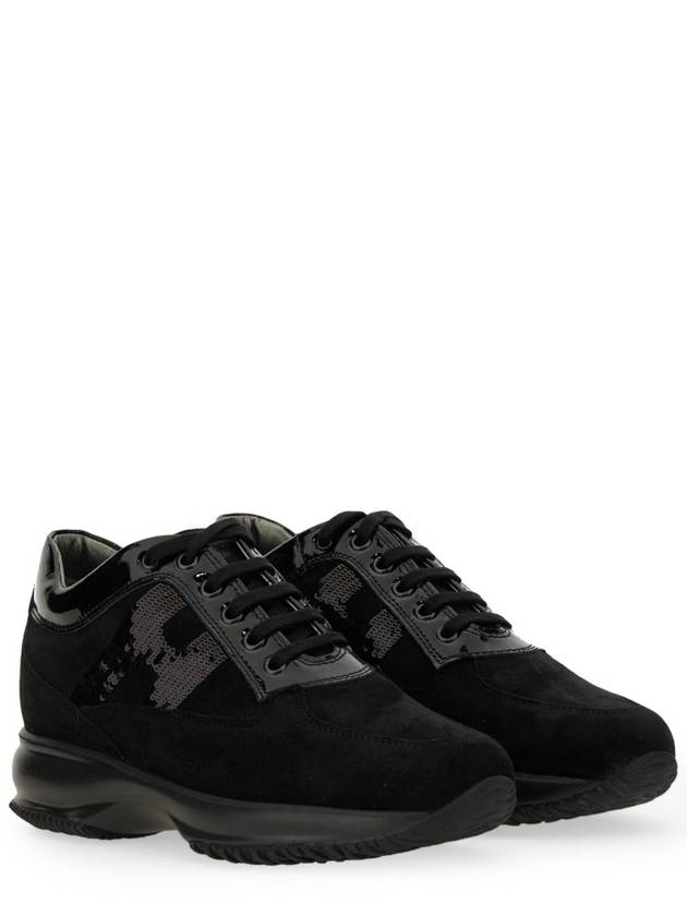 interactive low top sneakers all black - HOGAN - BALAAN 5