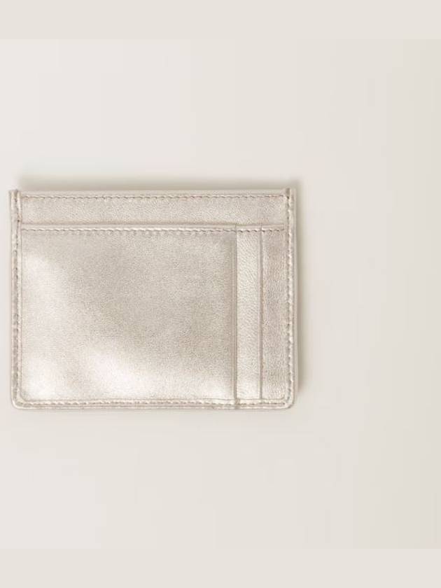 Matelasse card wallet gold - MIU MIU - BALAAN 3