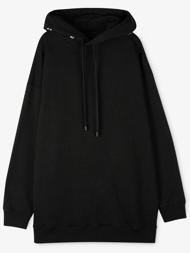 Women's Numbering Logo Printing Long Hoodie Black - MAISON MARGIELA - BALAAN 2