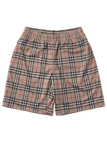 Vintage Check Shorts Pants Archive Beige - BURBERRY - BALAAN 1