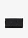 Logo Stitching Large Leather Chain Long Wallet Black - MAISON MARGIELA - BALAAN 9