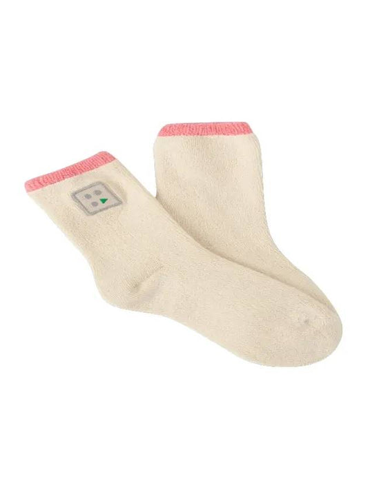 embroid socks ivory - BUTTONPLAY - BALAAN 1