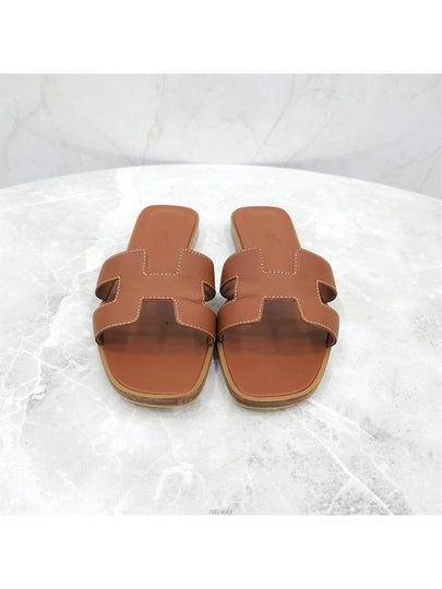 Lux You 36 Gold Oran Sandal Slippers - HERMES - BALAAN 2