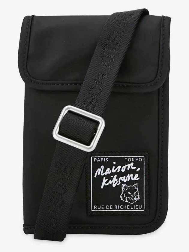 Clutch Pouch Cross Bag Black - MAISON KITSUNE - BALAAN 3