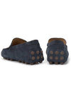 Timeless Gommino Suede Driving Shoes Navy - TOD'S - BALAAN 7