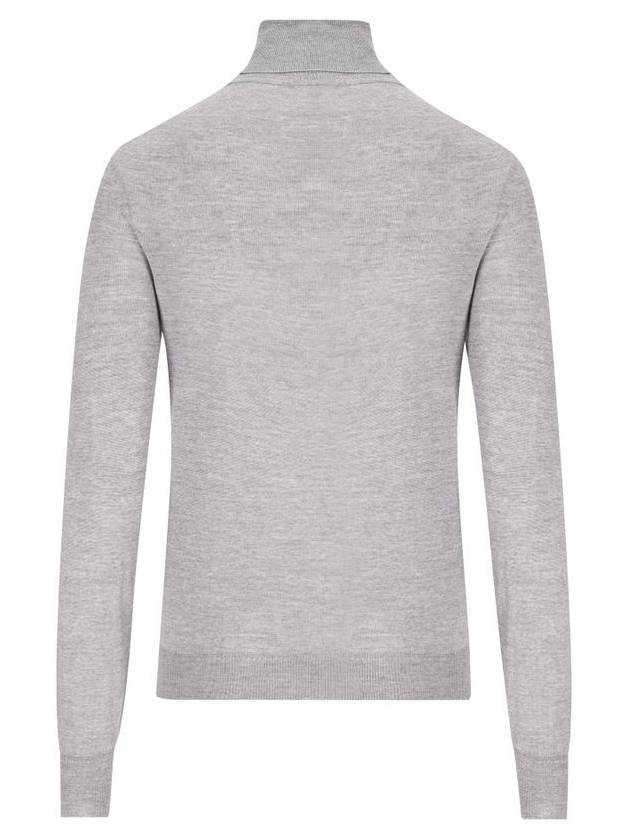 Cassandre Wool Turtle Neck Grey - SAINT LAURENT - BALAAN 3