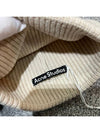 Small Face Logo Beanie Oatmeal Melange - ACNE STUDIOS - BALAAN 6