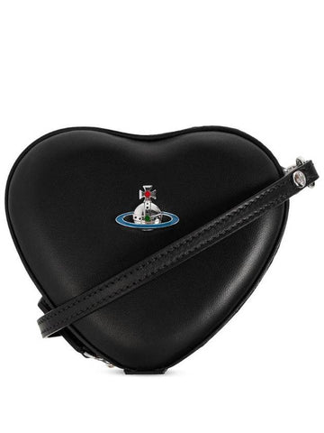 Mini Heart Cross Bag Black - VIVIENNE WESTWOOD - BALAAN 1