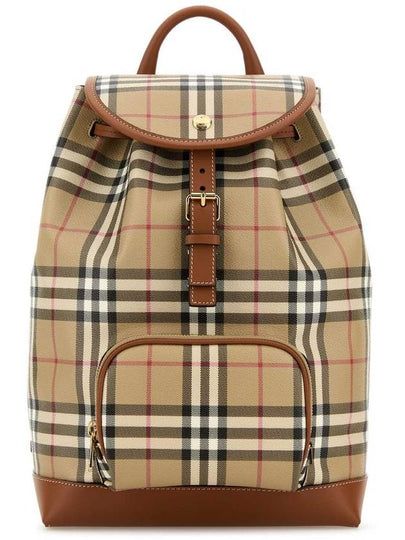 Check Backpack Brown Archive Beige - BURBERRY - BALAAN 2